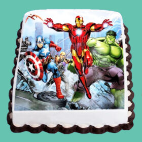 Avengers Photo Cake