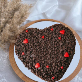 Crispy Heart Shape Cake
