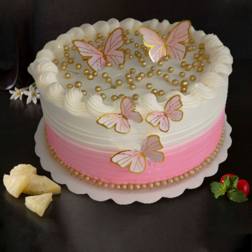 Butterfly Vanilla Cake — Online Delivery in Guwahati | Petalscart