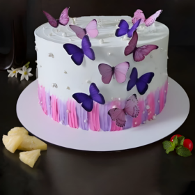 Lovely Butterfly Theme Cake
