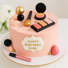Makeup Theme Birthday Cake