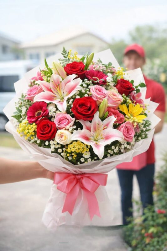 Flower bouquet delivery image